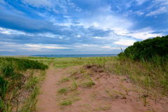 Dunes on north shore near New London lighthouse