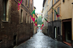 Siena, Italy on an Rainy Day